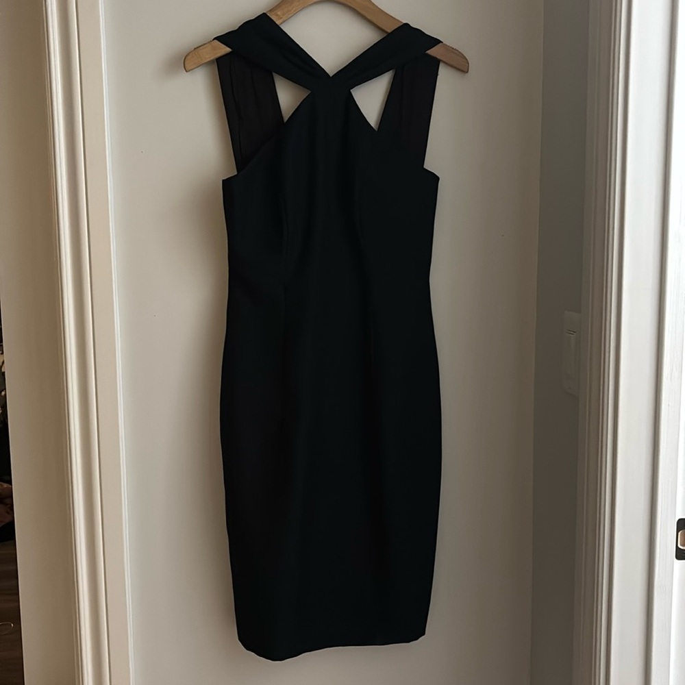 Black halter dress